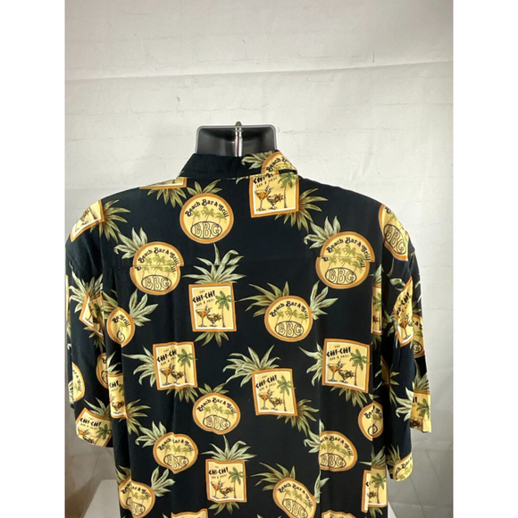 Men’s Mission Inn Hawaiian Button Up Shirt Sz XL Short Sleeve Beach Bar & Grill - Picture 4 of 4